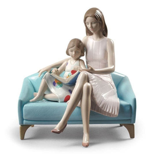 Our Reading Moment Mother Figurine by Lladró