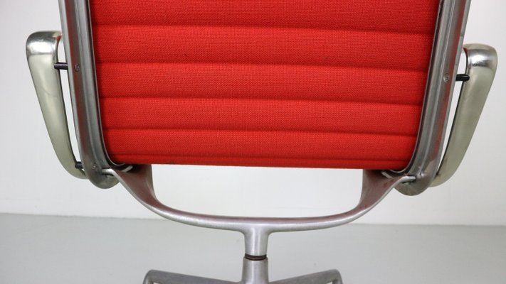 Ea 116 Hopsack Red Office Swivel Armchair by Charles Eames for Vitra, 1989-DT-2026177