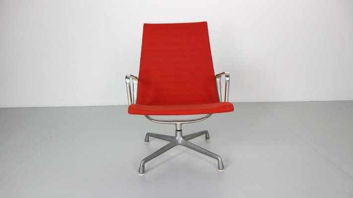 Ea 116 Hopsack Red Office Swivel Armchair by Charles Eames for Vitra, 1989-DT-2026177