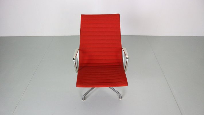 Ea 116 Hopsack Red Office Swivel Armchair by Charles Eames for Vitra, 1989-DT-2026177