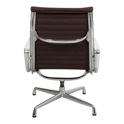 EA-122 Chair in Brown Hopsak Fabric and Chrome by Charles Eames for Vitra, 1990s-MTD-1400554