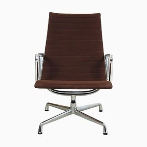 EA-122 Chair in Brown Hopsak Fabric and Chrome by Charles Eames for Vitra, 1990s-MTD-1400554