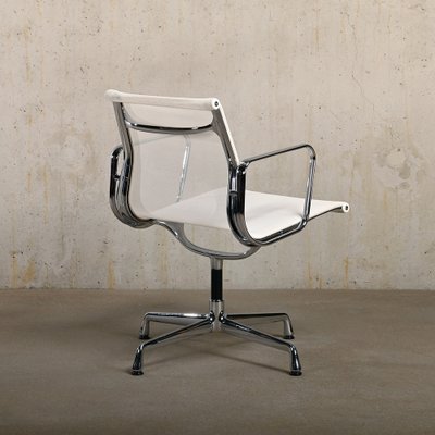 EA108 Aluminum Dining Chair in White Netweave Mesh by Charles & Ray Eames for Vitra, 2013-JK-1822987