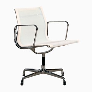 EA108 Aluminum Dining Chair in White Netweave Mesh by Charles & Ray Eames for Vitra, 2013-JK-1822987