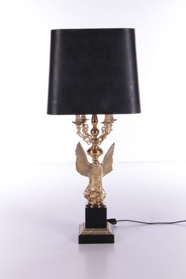 Eagle Guilded Table Lamps by Jacques Charles for Maison Charles, Set of 3-EZZ-1250335