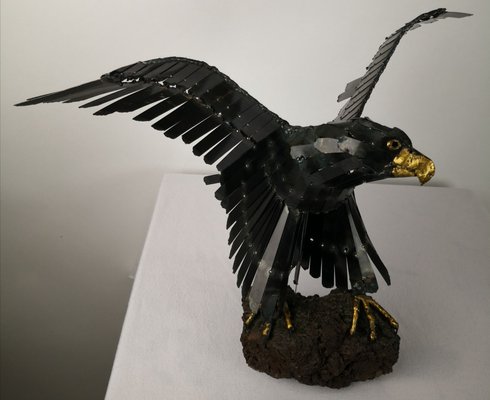 Eagle Sculpture by J. van den Heuvel-ELB-686318