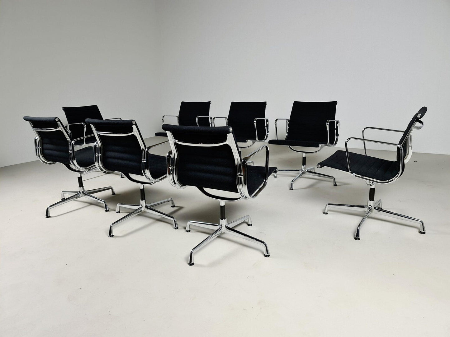 Eames EA 108 Hopsak Swivel Office Chair from Vitra, Set of 8