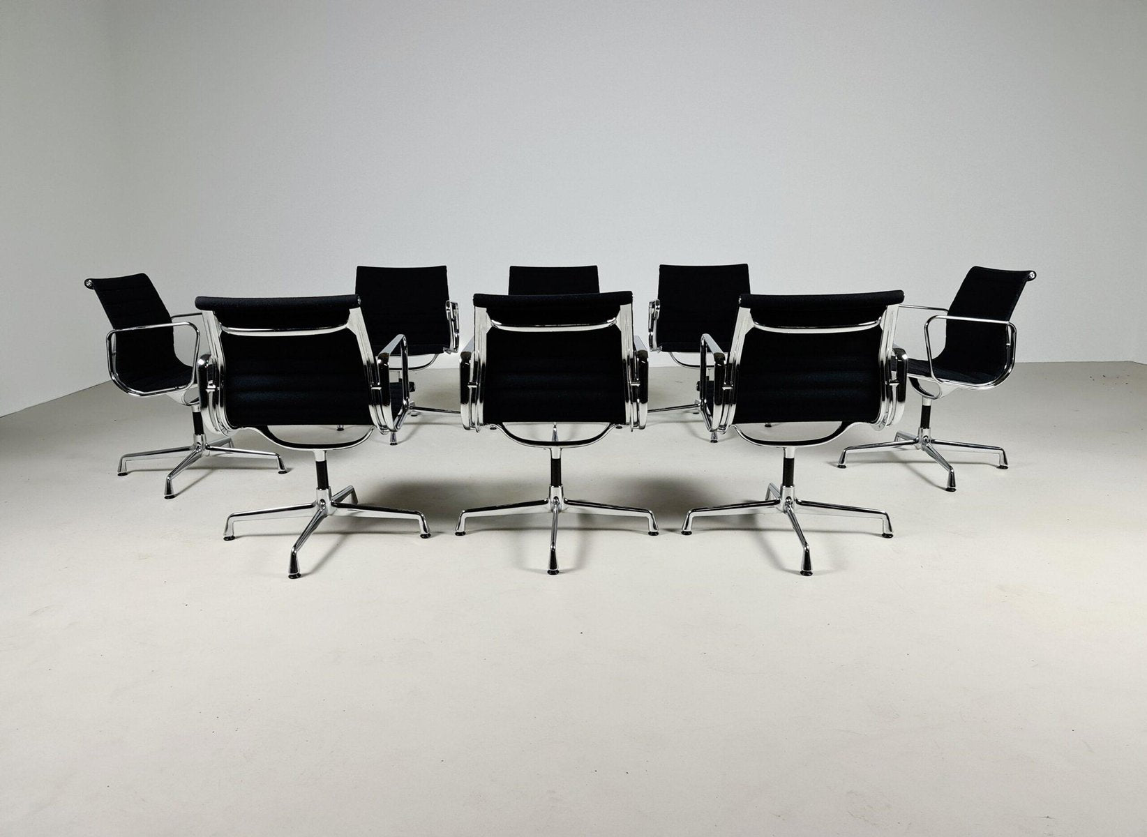 Eames EA 108 Hopsak Swivel Office Chair from Vitra, Set of 8