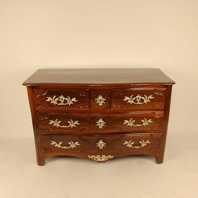 Early-18th Century French Regency Walnut & Gilt Bronze Commode-KMT-726886