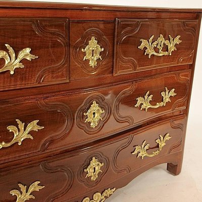 Early-18th Century French Regency Walnut & Gilt Bronze Commode-KMT-726886