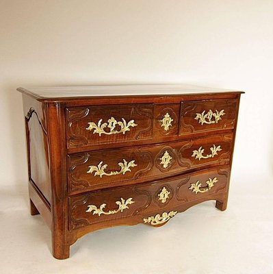 Early-18th Century French Regency Walnut & Gilt Bronze Commode-KMT-726886