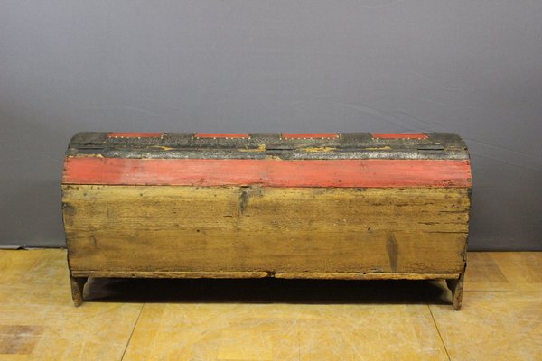 Early 18th Century Hammered Iron & Fir Chest-BCR-1315124