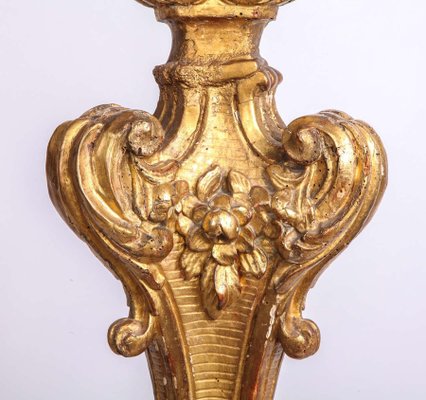 Early-18th Century Italian Giltwood Torchiere or Floor Lamp, 1720-MBH-1032324