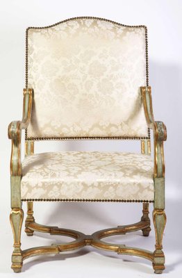 Early 18th-Century Italian Painted Armchairs, Set of 2-MBH-1031627