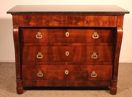 Early 19 Century French Chest of Drawers in Walnut-HPU-1752203