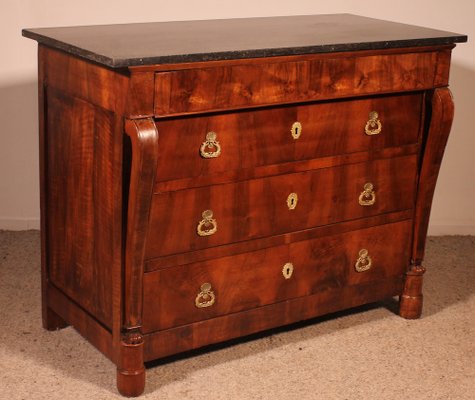 Early 19 Century French Chest of Drawers in Walnut-HPU-1752203