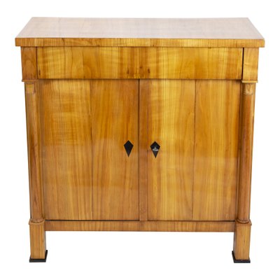 Early 19th Century Biedermeier Cherrywood Half Cabinet or Chest of Drawers-WFJ-1033649