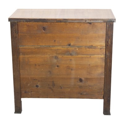 Early 19th Century Biedermeier Cherrywood Half Cabinet or Chest of Drawers-WFJ-1033649