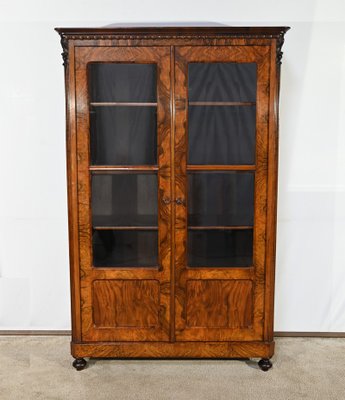 Early 19th Century Burr Walnut Bookcase-RVK-1817682