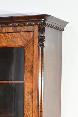 Early 19th Century Burr Walnut Bookcase-RVK-1817682