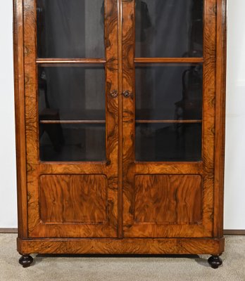 Early 19th Century Burr Walnut Bookcase-RVK-1817682