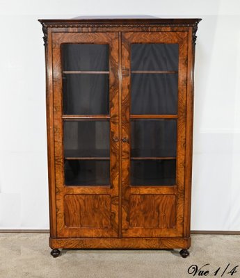 Early 19th Century Burr Walnut Bookcase-RVK-1817682