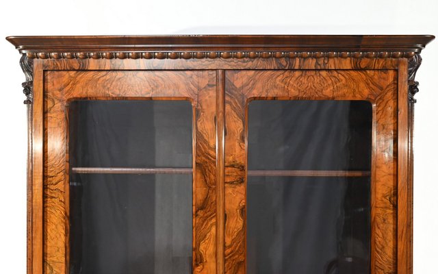 Early 19th Century Burr Walnut Bookcase-RVK-1817682