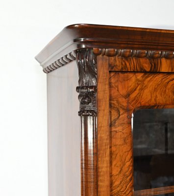 Early 19th Century Burr Walnut Bookcase-RVK-1817682