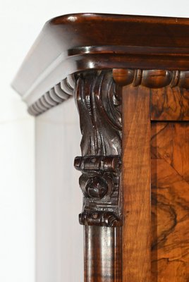 Early 19th Century Burr Walnut Bookcase-RVK-1817682