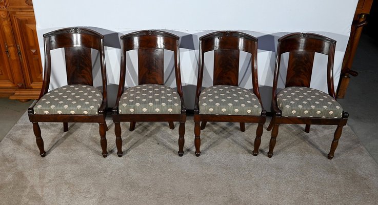 Early 19th Century Cuba Mahogany Chairs, Set of 4-RVK-1711152