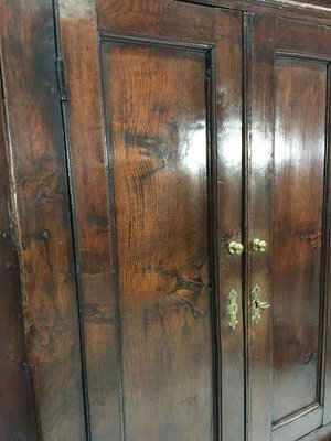 Early 19th Century Dutch Oak 2-Part Corner Cupboard-UCH-1224581