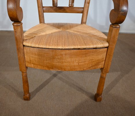 Early 19th Century Empire Chair in Solid Cherrywood-RVK-1452747