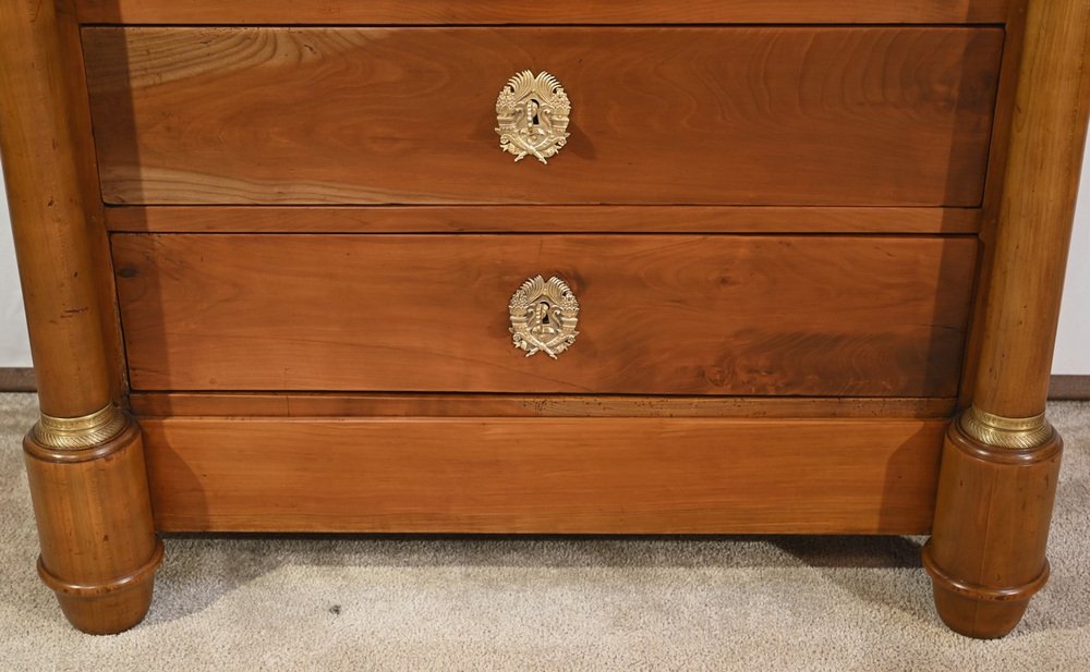 Early 19th Century Empire Chest of Drawers in Cherry Trees