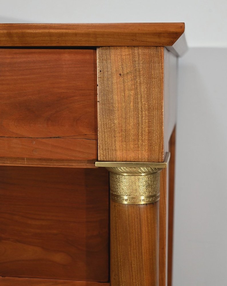 Early 19th Century Empire Chest of Drawers in Cherry Trees