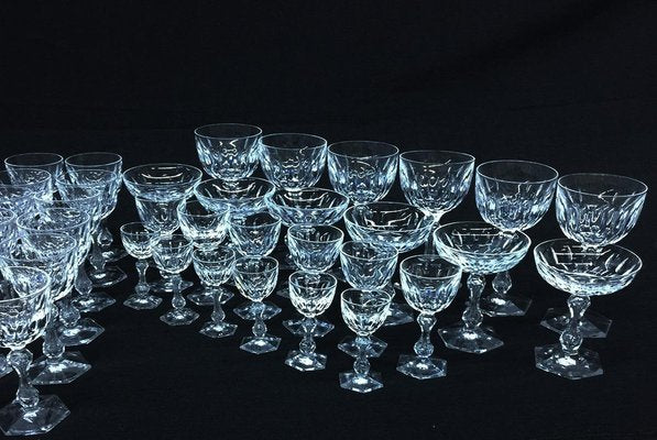 Early 19th Century English Crystal Cut Glasses, Set of 60-UCH-1224692