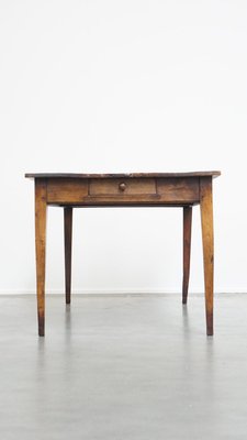 Early 19th Century French Fruit Tree Wooden Dining Table with 2 Drawers-HPP-2024324