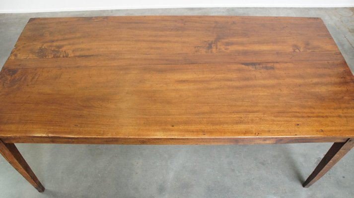 Early 19th Century French Fruit Tree Wooden Dining Table with 2 Drawers-HPP-2024324