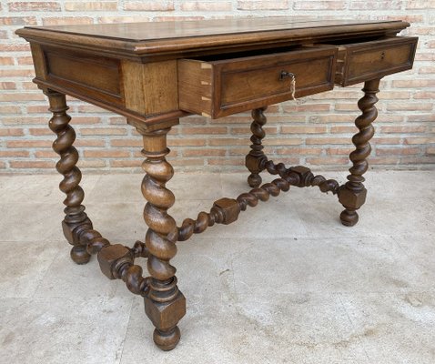 Early 19th Century French Walnut Worktable-NOU-1802858