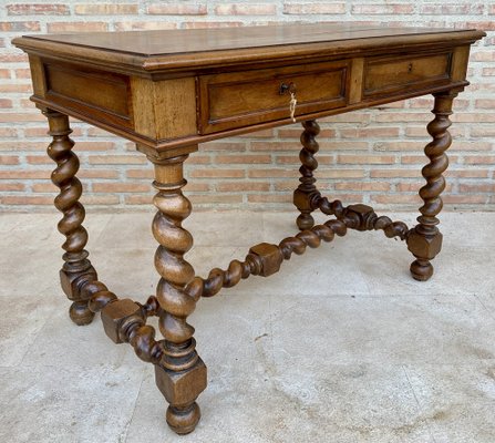 Early 19th Century French Walnut Worktable-NOU-1802858