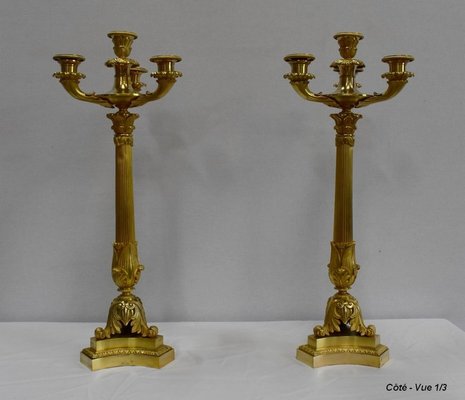 Early 19th Century Golden Bronze Candelabra-RVK-1069102