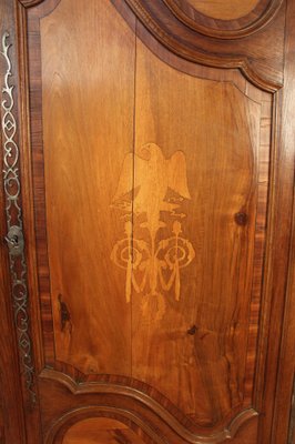 Early 19th Century Lorraine Wardrobe in Marquetry with Empire Eagle-KMQ-1739094