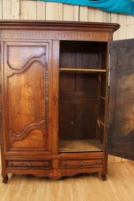 Early 19th Century Lorraine Wardrobe in Marquetry with Empire Eagle-KMQ-1739094