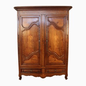 Early 19th Century Lorraine Wardrobe in Marquetry with Empire Eagle-KMQ-1739094