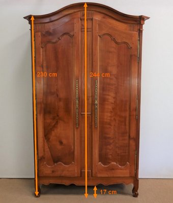 Early 19th Century Louis XV Wardrobe in Cherry-RVK-1386023