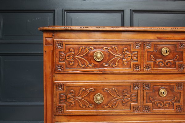 Early 19th Century Louis XVI Style Cherrywood Chest of Drawers-TAT-1766296