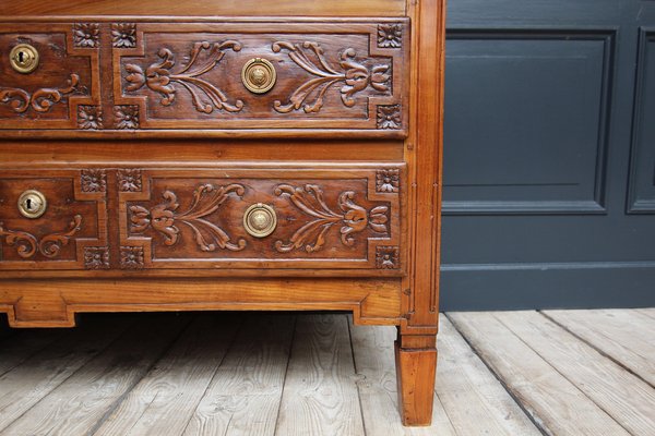 Early 19th Century Louis XVI Style Cherrywood Chest of Drawers-TAT-1766296