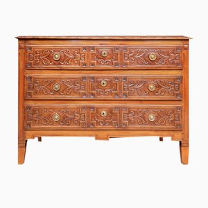 Early 19th Century Louis XVI Style Cherrywood Chest of Drawers-TAT-1766296