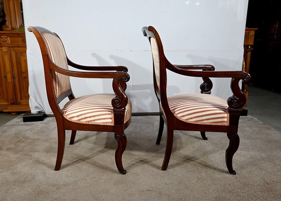 Early 19th Century Massive Cuba Mahogany Armchairs, Set of 2-RVK-1711121