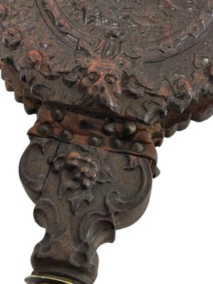 Early 19th Century Oak Bellows Richly Carved with a Mythological Scene-UCH-1224157