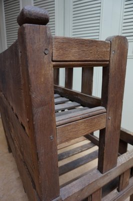 Early 19th Century Oak Garden or Porch Planter Stand-EA-1105690